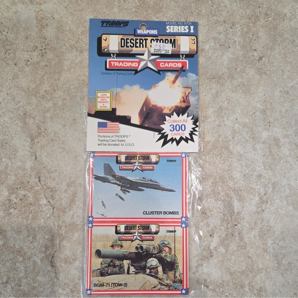 1991 Desert Storm Series 1 LOT OF 3  Sealed RACK PACKS 1991 36 CARDS TOTAL
